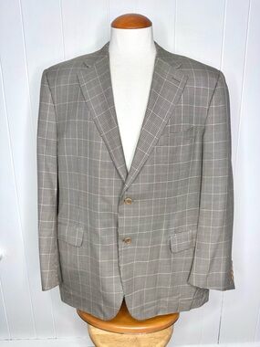Canali 1934 Silk Wool Blend Blazer - Houndstooth Check